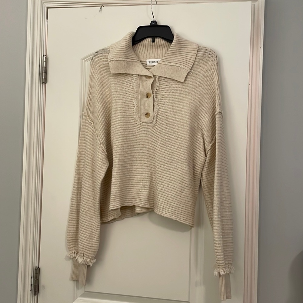 cream sweater